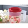 Rubbermaid Simply Pour 1 gal Clear/Red Pitcher Plastic 2122590